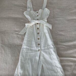 Aritzia White Sleeveless Sundress